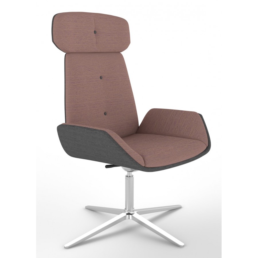 Reflect Lounge Chair With 4 Star Base And Gas Lift
